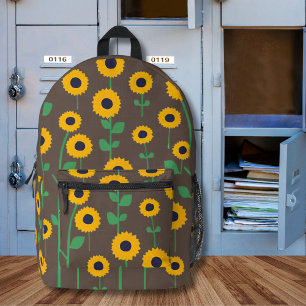 Sac À Dos Imprimé Tournesol d'été Abstrait