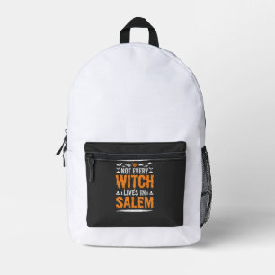 Sac À Dos Imprimé Toute Sorcière Ne Vit À Salem Sorcière D'Halloween