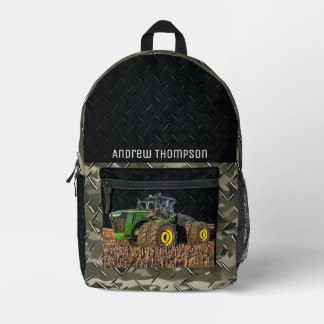Sac À Dos Imprimé Tracteur Équipement agricole Cool Agriculture