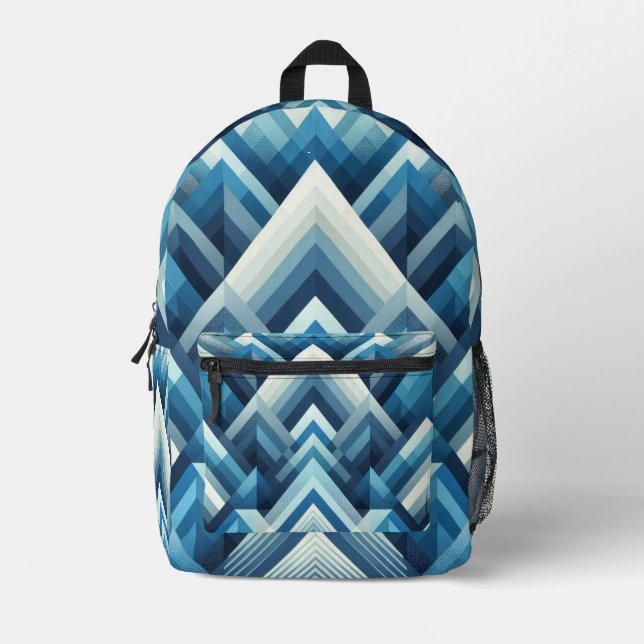 Sac À Dos Imprimé Triangles stratifiés (Recto)
