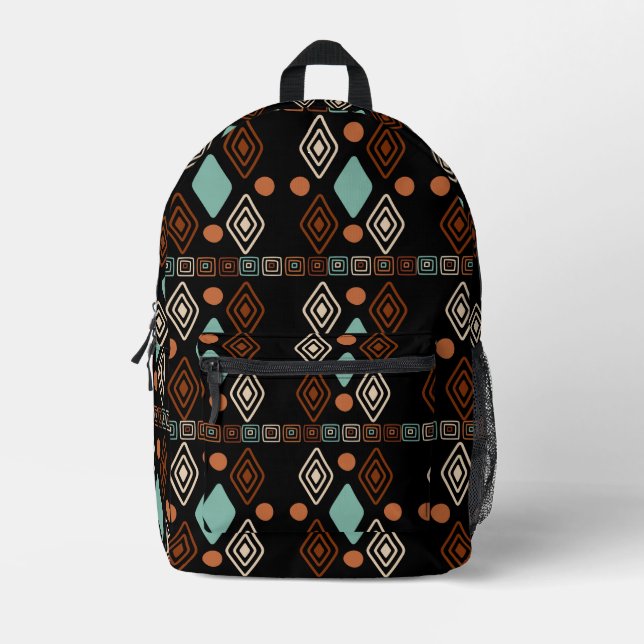 Sac à dos imprimé tribal (Recto)