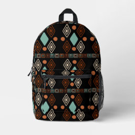 Sac À Dos Imprimé Tribal Printed Backpack