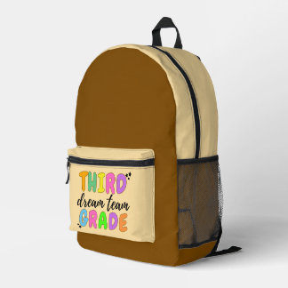 Sac À Dos Imprimé Troisième année, couleur mignonne Retour à l'école