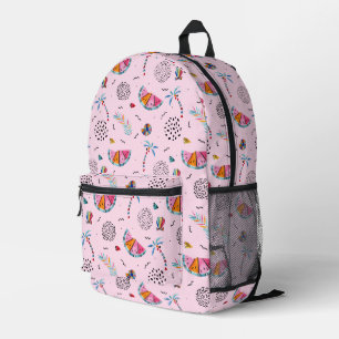 Sac À Dos Imprimé Tropical rose Memphis Style Motif