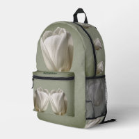 Tulipe simple et blanche personnalisée