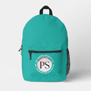 SAC À DOS IMPRIMÉ TURQUOISE, VOYAGES PROMOTIONNELS ET D'AFFAIRES