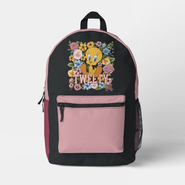 Sac À Dos Imprimé TWEETY™ Broderie Florale Graphique (Recto)