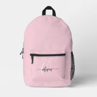 Typographie Monogramme moderne et élégant rose