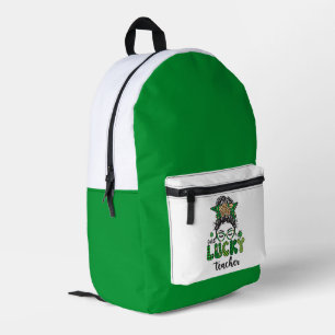 Sac À Dos Imprimé Un enseignant chanceux - Saint Patrick's Day