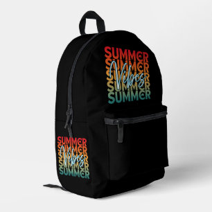 SAC À DOS IMPRIMÉ VACANCES D'ÉTÉ PLAGE FAMILLE