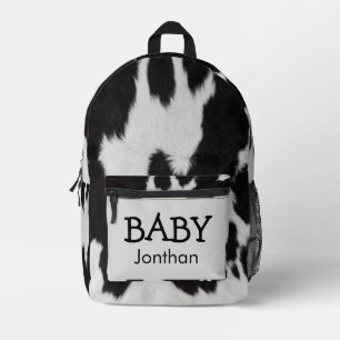 Sac À Dos Imprimé Vache Vache noire et blanche