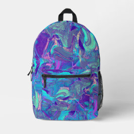 Sac À Dos Imprimé verre à aile de fée - blues et violets :