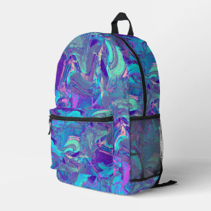 Sac À Dos Imprimé verre à aile de fée - blues et violets :