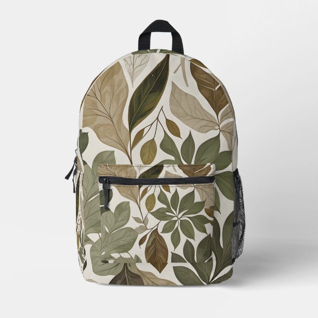 Sac À Dos Imprimé Vert boréal (Recto)