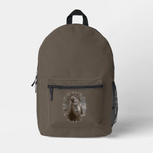 Sac À Dos Imprimé Vierge vintage et enfant avec cadre argenté