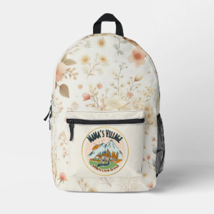 Sac À Dos Imprimé Village de maman : Où l'amour grandit
