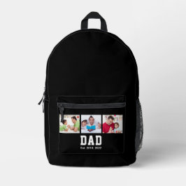 Sac À Dos Imprimé Vintage Dad Established Gift Text 3 Photo