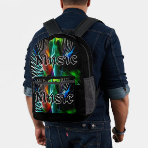 Sac À Dos Imprimé Vintage sons de musique génial