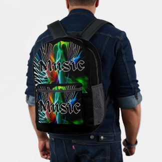 Sac À Dos Imprimé Vintage sons de musique génial