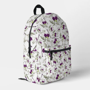 Sac À Dos Imprimé Vintage stylish Élégant fleur sauvage floral