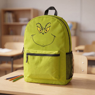 Sac À Dos Imprimé Visage du Dr. Grinch qui vole Noël