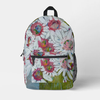Sac À Dos Imprimé Visages roses par Lydia's Art Sangria