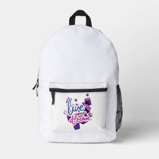 Sac À Dos Imprimé Vivez votre rêve