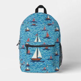 Sac À Dos Imprimé Voilier 1