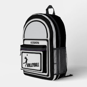 Sac À Dos Imprimé Volley-ball, Joueuse de volley-ball fille, Cadeau