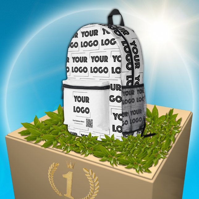 Sac À Dos Imprimé Votre logo personnalisé marketing professionnel (Créateur téléchargé)
