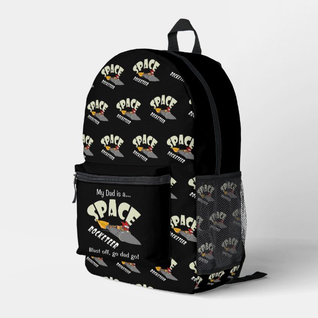 Sac À Dos Imprimé Voyage spatial d'un rocketeer (Coin arrière droit)