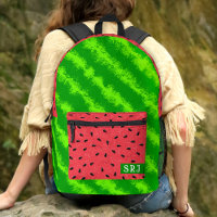 Watermelon mûre Été Melon Fruit sur mesure Monogra