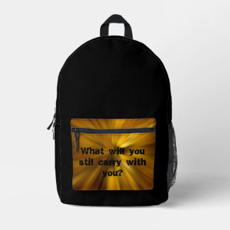 Sac À Dos Imprimé what will you still cary with you
