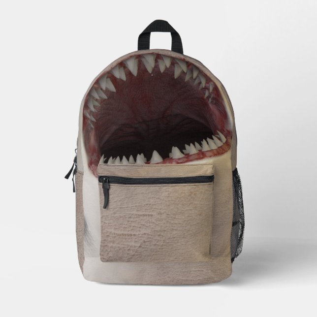 Sac À Dos Imprimé White Shark mouth (Recto)
