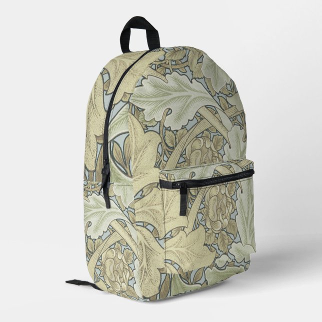 Sac À Dos Imprimé William Morris St James Acanthus Fond d'écran (Coin arrière gauche)