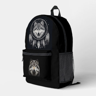 Sac À Dos Imprimé Wolf rêve BackPack