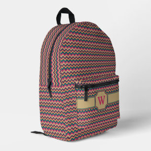 Sac À Dos Imprimé Zigzag Tropical