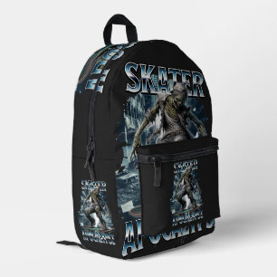 SAC À DOS IMPRIMÉ ZOMBIE SKATER APOCALYPSE