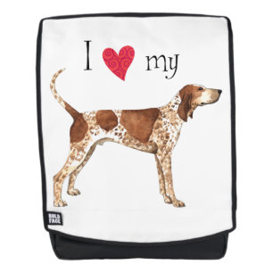 Sac À Dos J'aime mon American English Coonhound