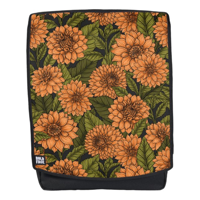 Sac À Dos Jardin Orange Dahlia (Devant)