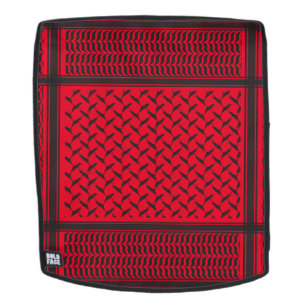 Sac À Dos keffieh palestinien noir et rouge