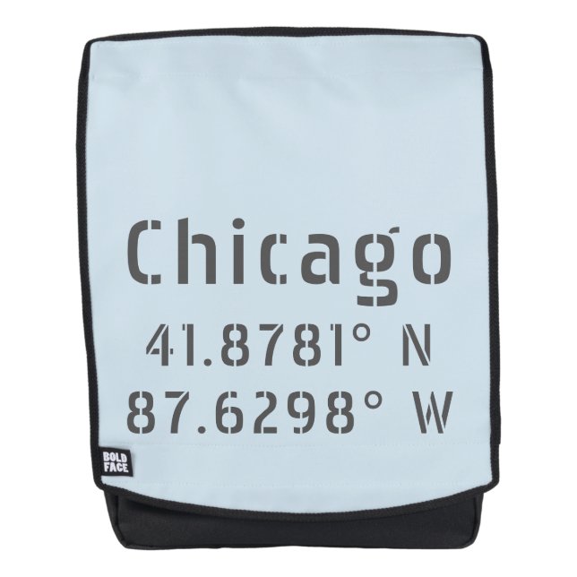 Sac À Dos Latitude de Chicago (Devant)