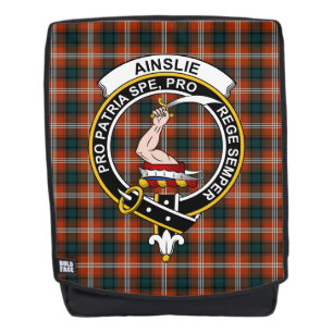 Sac À Dos Le Tartan Plaid de la Crête du Clan Ainslie