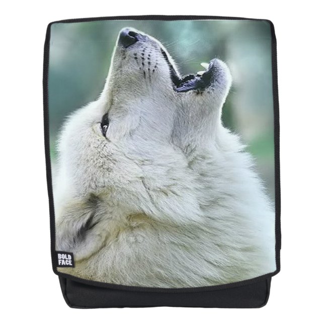 Sac À Dos Loup Blanc (Devant)