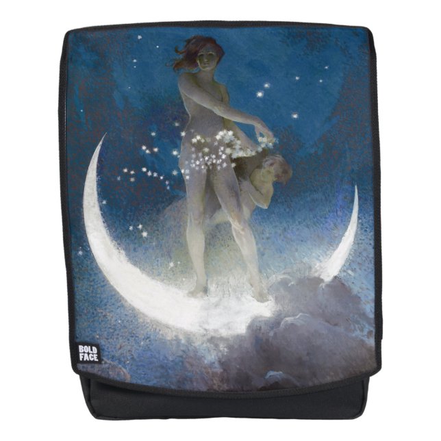 Sac À Dos Luna Goddess at Night Scattering Stars (Devant)