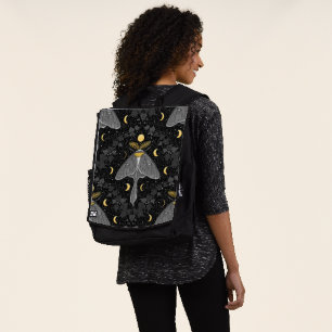 Sac À Dos Luna moth, phases de lune et lierre damassé patron