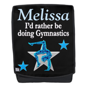 SAC À DOS MAGNIFIQUE PACK PERSONNALISÉ DE GYMNAST BLEU