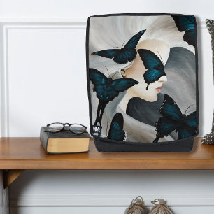 Sac À Dos Mascarade du Papillon Bleu Élégante Fantaisie