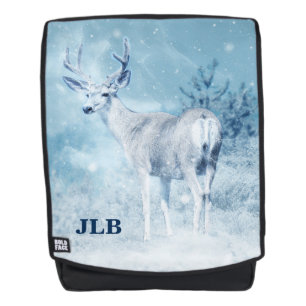 Sac À Dos Monogramme Cerf d'Hiver et Pins