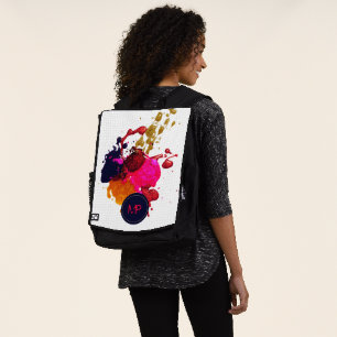 Sac À Dos Monogramme de nuqueur violet rose rouge or